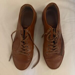 Allen Edmonds Brown Leather Sneakers Lace-Up Men 10.5